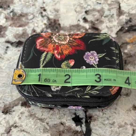 Floral Black PILL BOX - Picture 6 of 7
